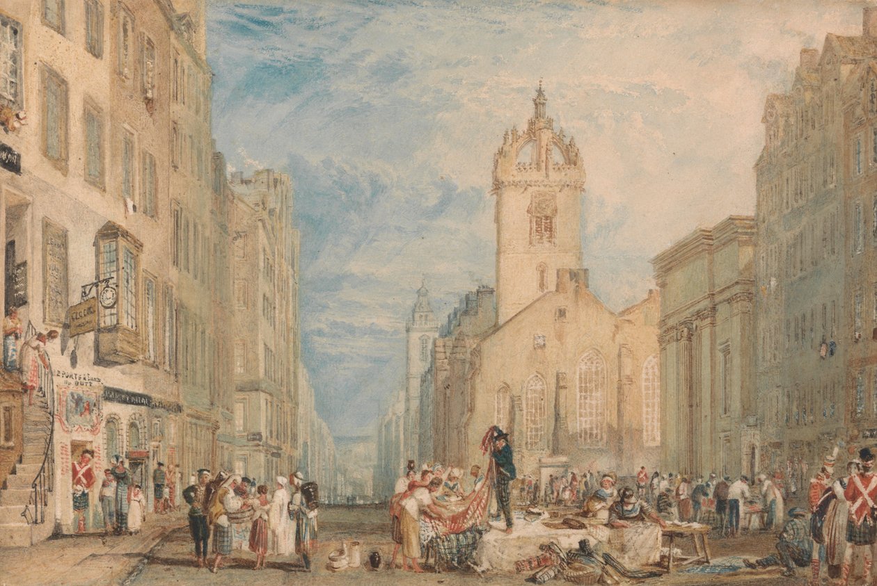 High Street, Edinburgh door Joseph Mallord William Turner