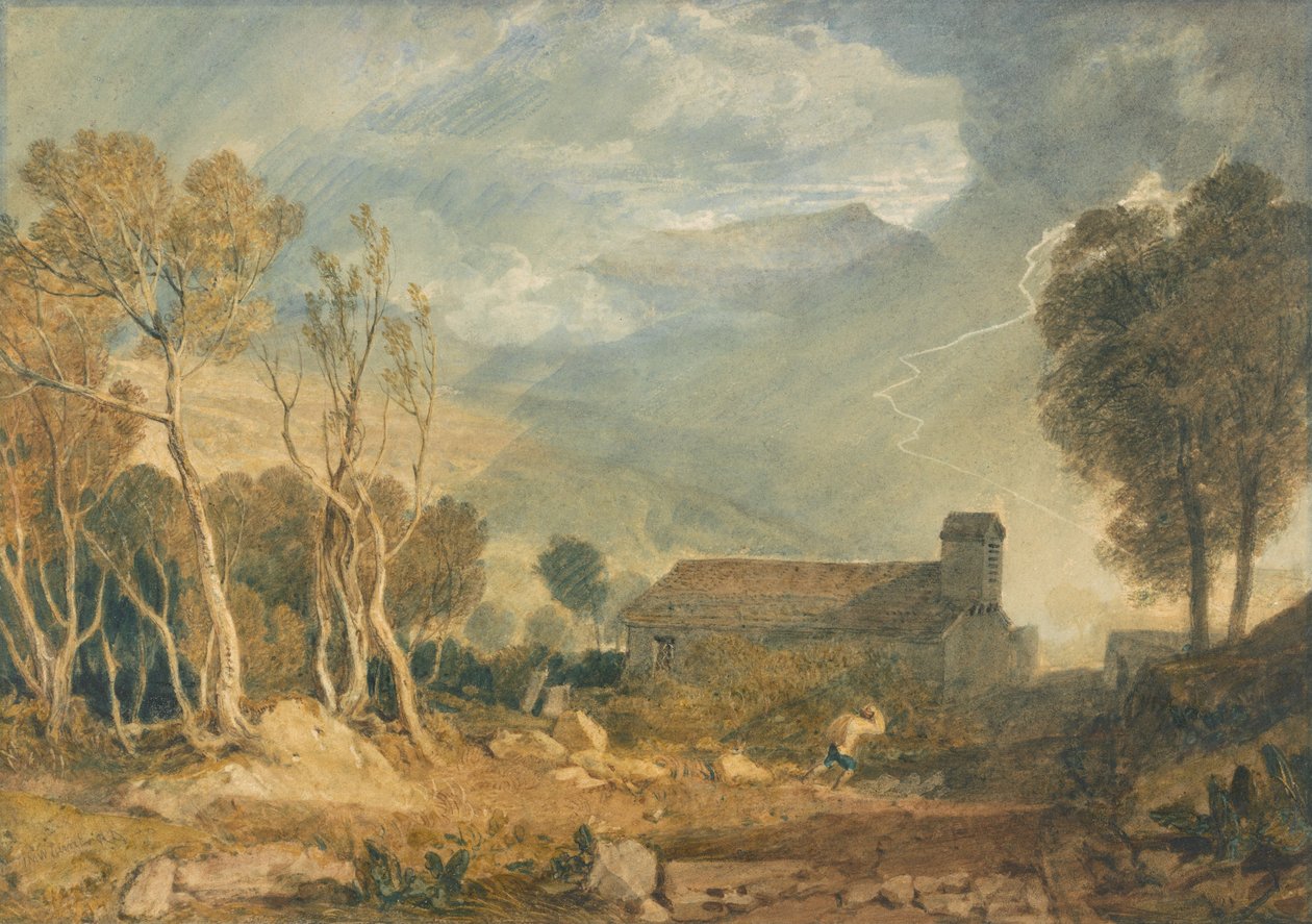 Ingleborough vanaf Chapel-Le-Dale door Joseph Mallord William Turner