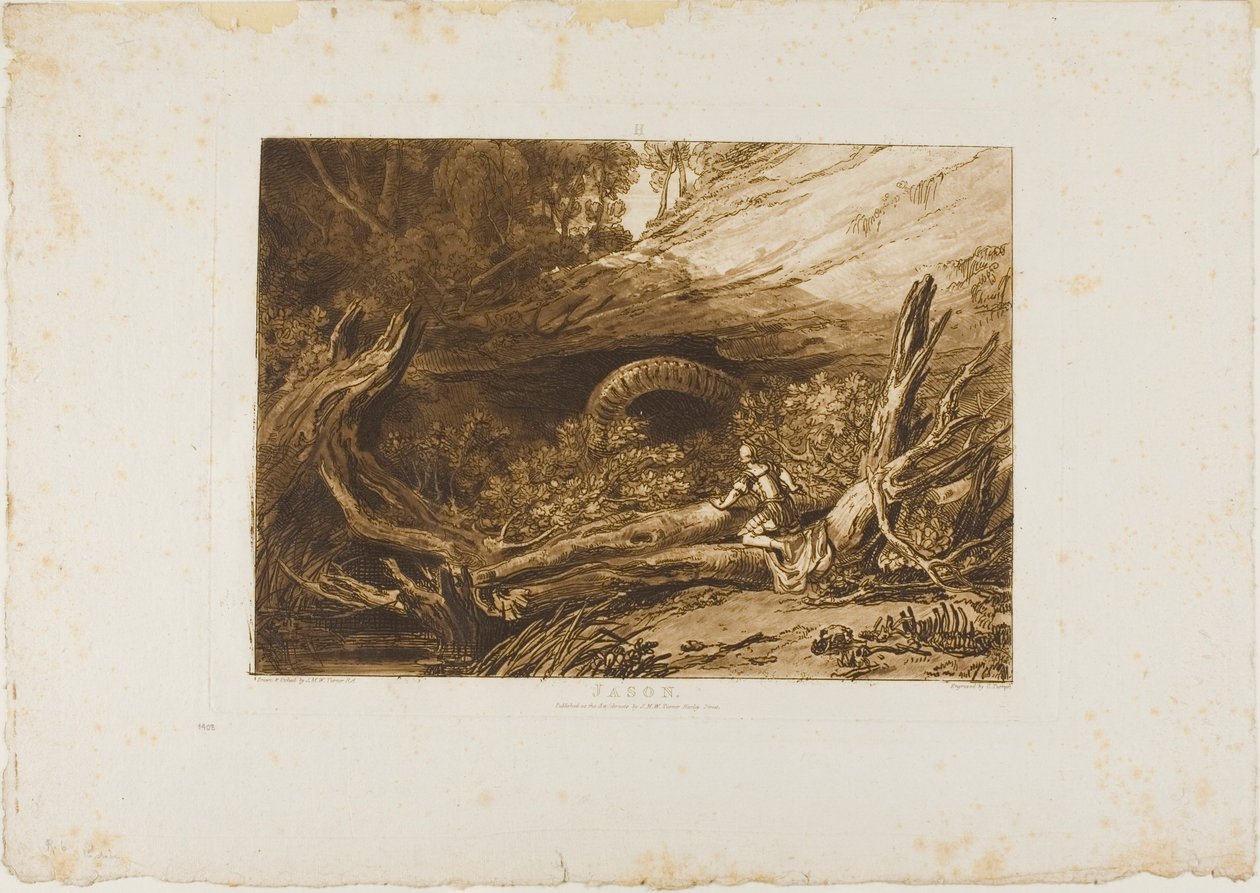 Jason, plaat 6 uit Liber Studiorum door Joseph Mallord William Turner