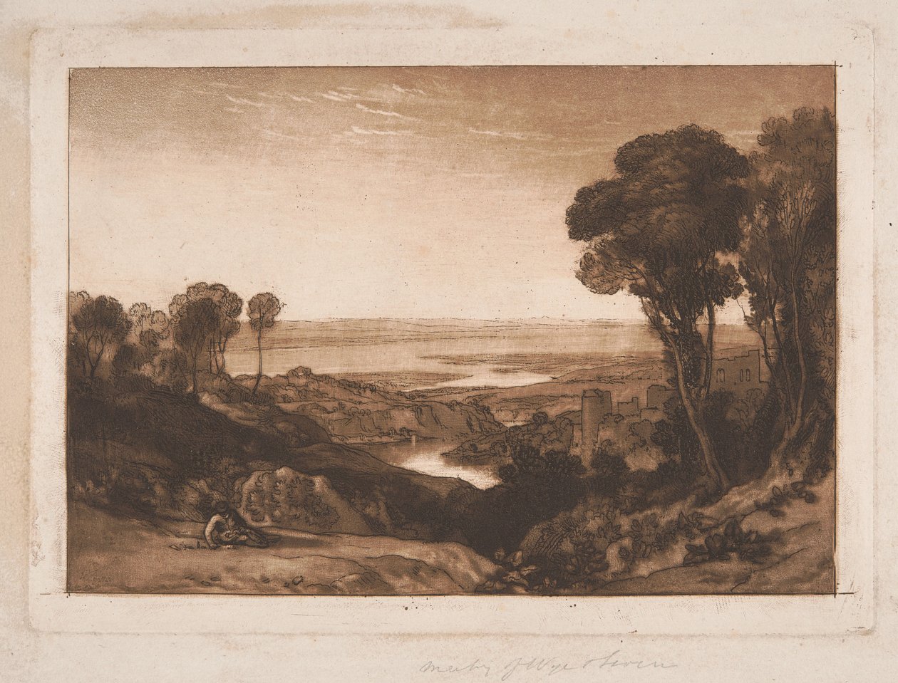 Samenvloeiing van de Severn en de Wye door Joseph Mallord William Turner