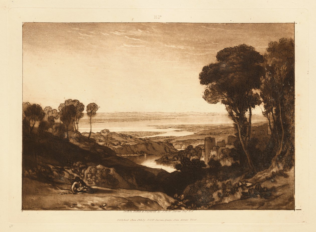 Samenvloeiing van de Severn en de Wye door Joseph Mallord William Turner