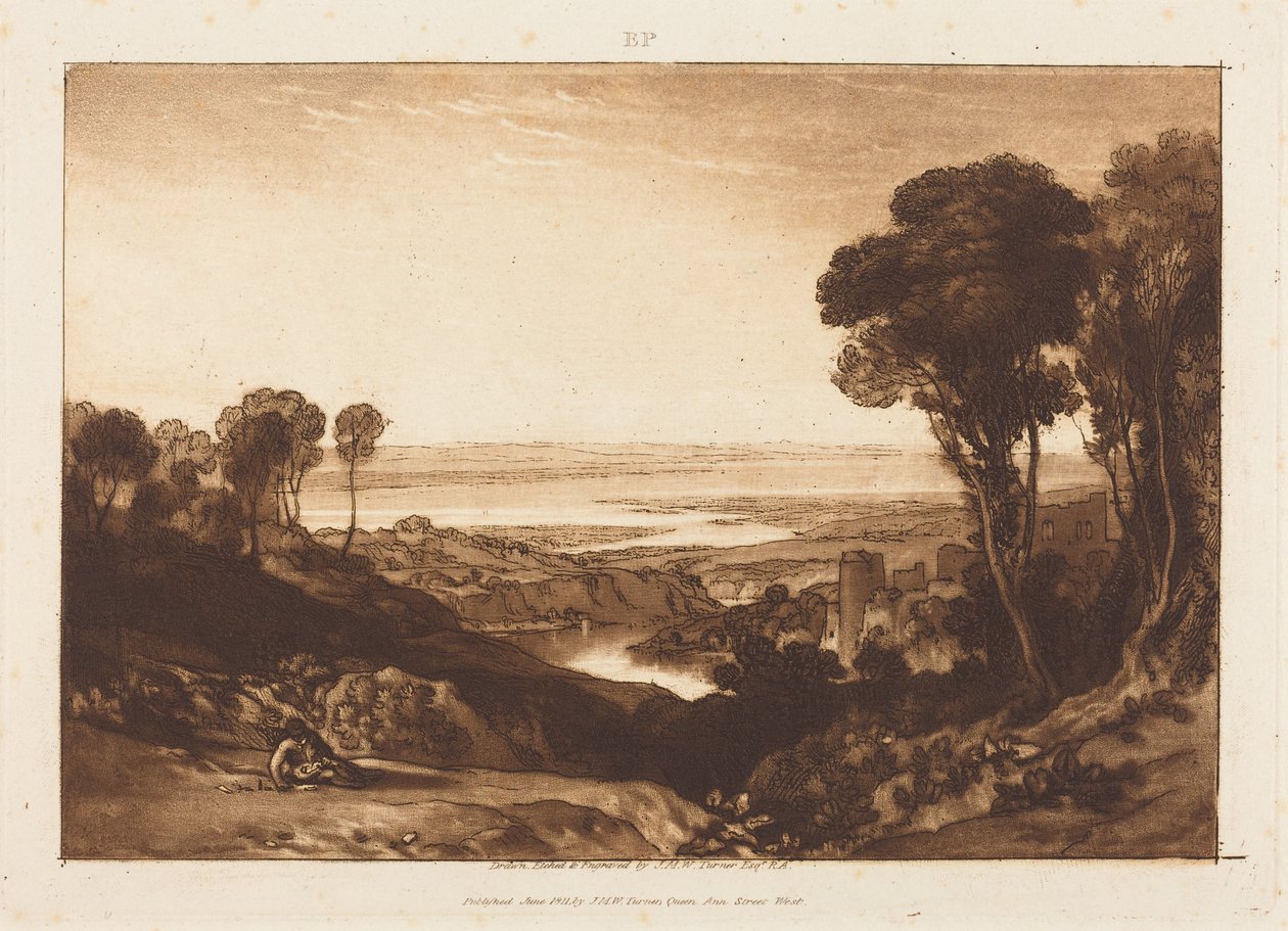 Samenvloeiing van de Severn en de Wye door Joseph Mallord William Turner