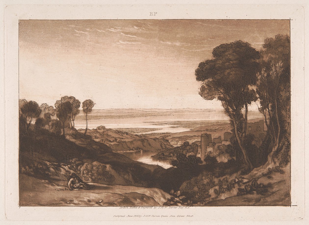 Samenvloeiing van de Severn en de Wye door Joseph Mallord William Turner