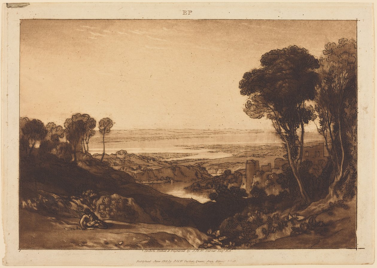 Samenvloeiing van de Severn en de Wye door Joseph Mallord William Turner