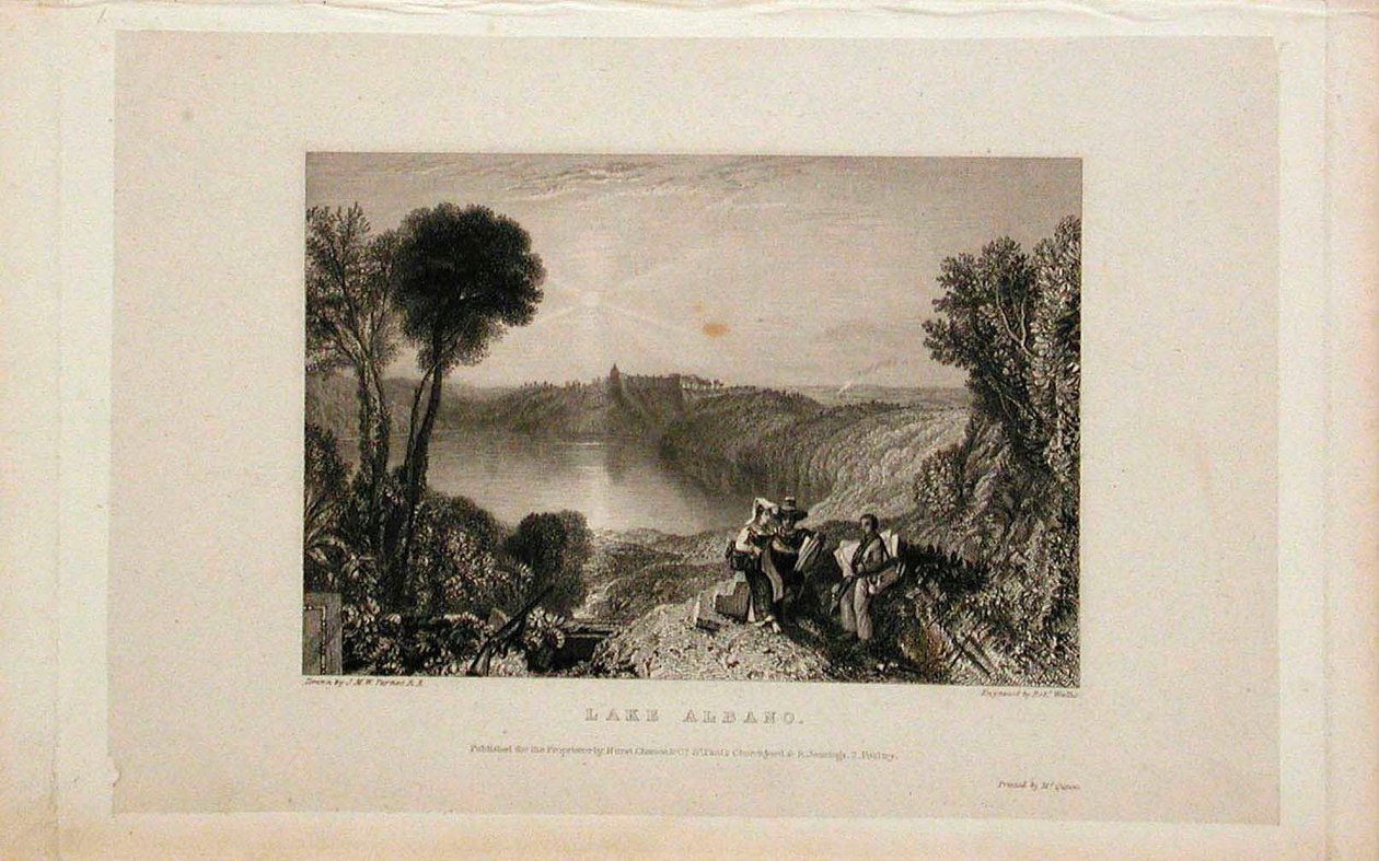 Meer van Albano door Joseph Mallord William Turner
