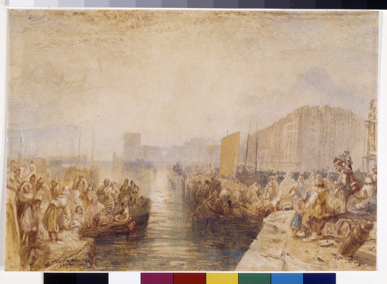Le Havre: Zonsondergang door Joseph Mallord William Turner