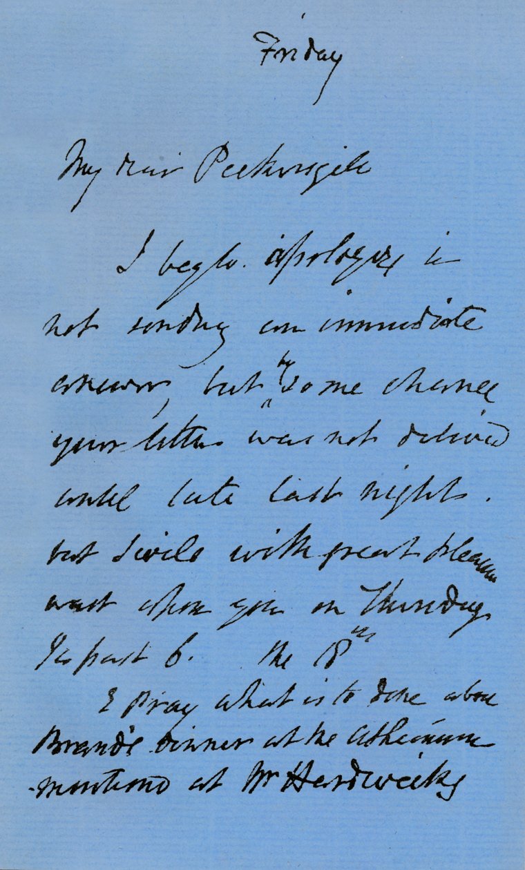 Brief van JMW Turner, ca. 1840 1904 door Joseph Mallord William Turner