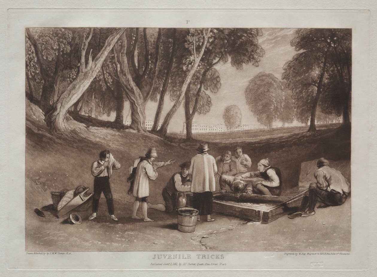 Liber Studiorum: Jeugdige streken door Joseph Mallord William Turner