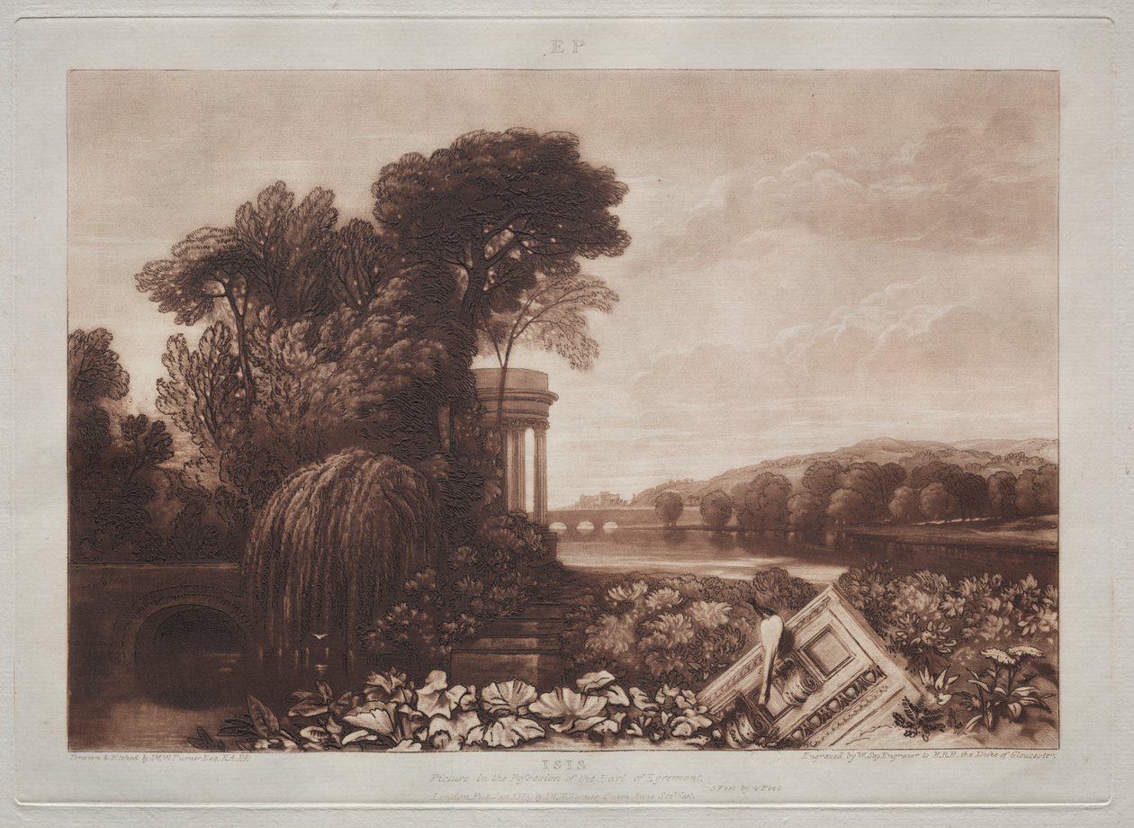 Tempel van Isis door Joseph Mallord William Turner
