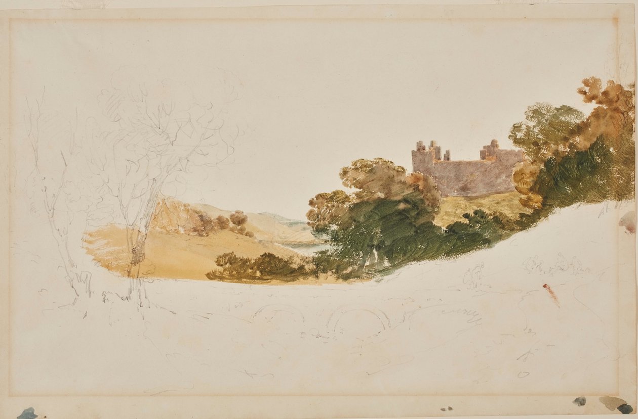 Linlithgow Palace, Schotland door Joseph Mallord William Turner