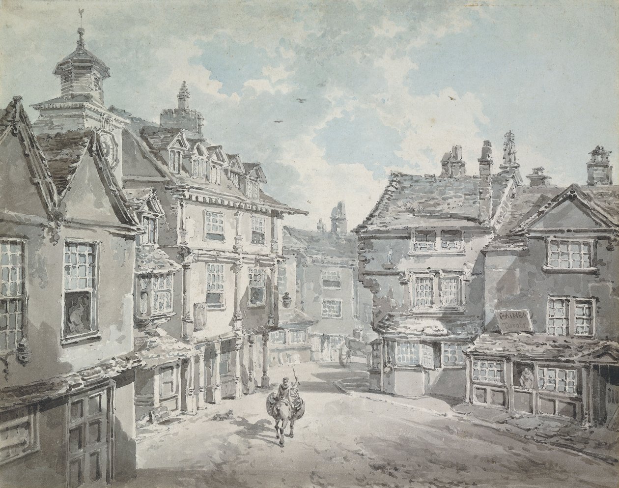 Marktstraat, Lichfield door Joseph Mallord William Turner