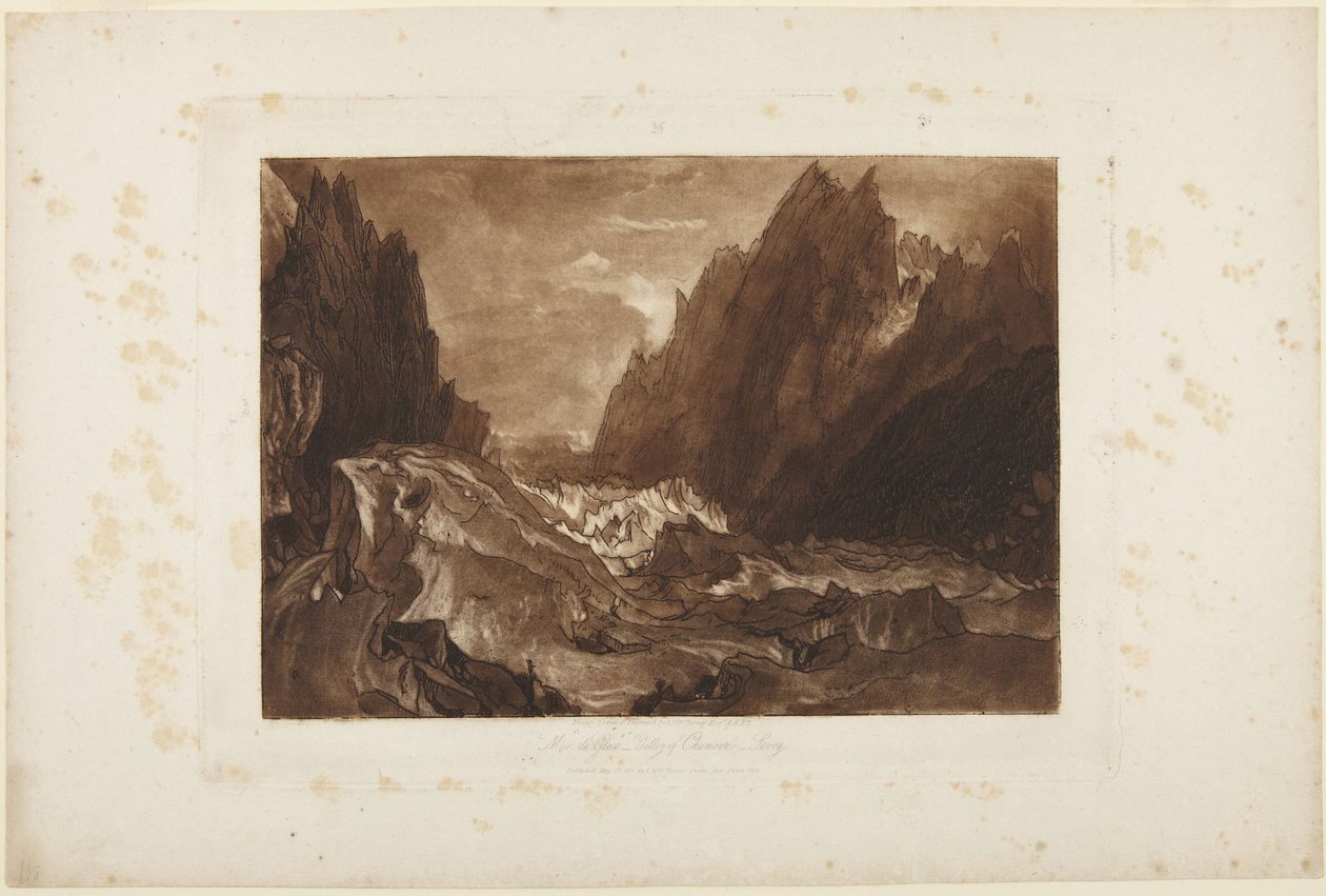 Mer de Glace door Joseph Mallord William Turner