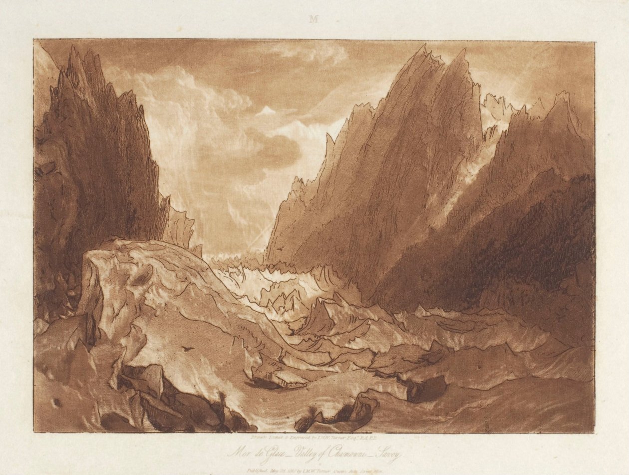 Mer de Glace door Joseph Mallord William Turner