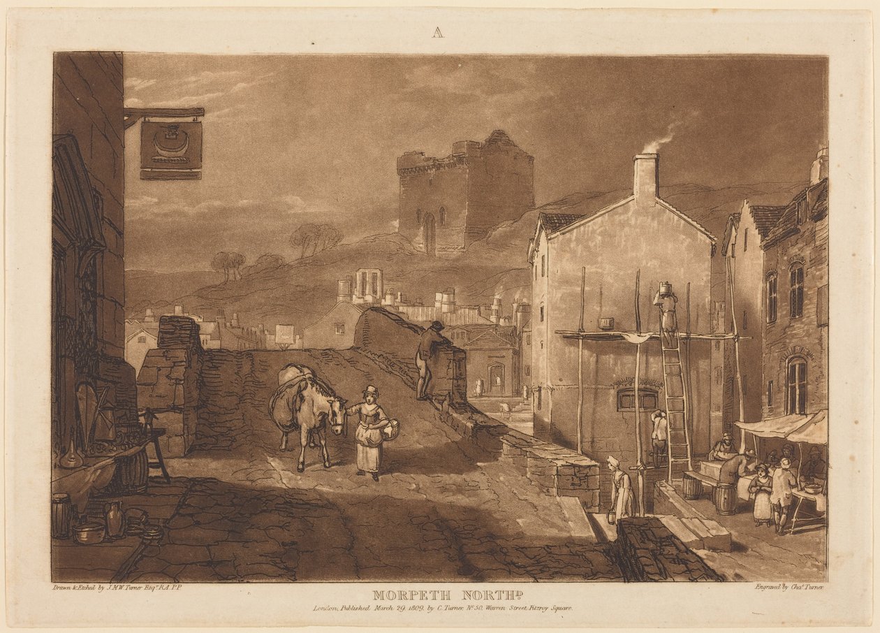 Morpeth door Joseph Mallord William Turner