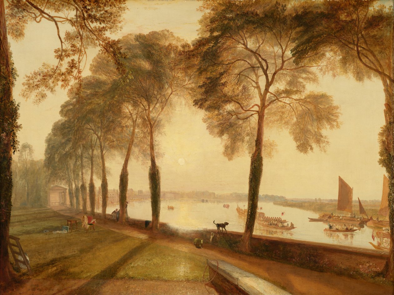 Terras van Mortlake door Joseph Mallord William Turner