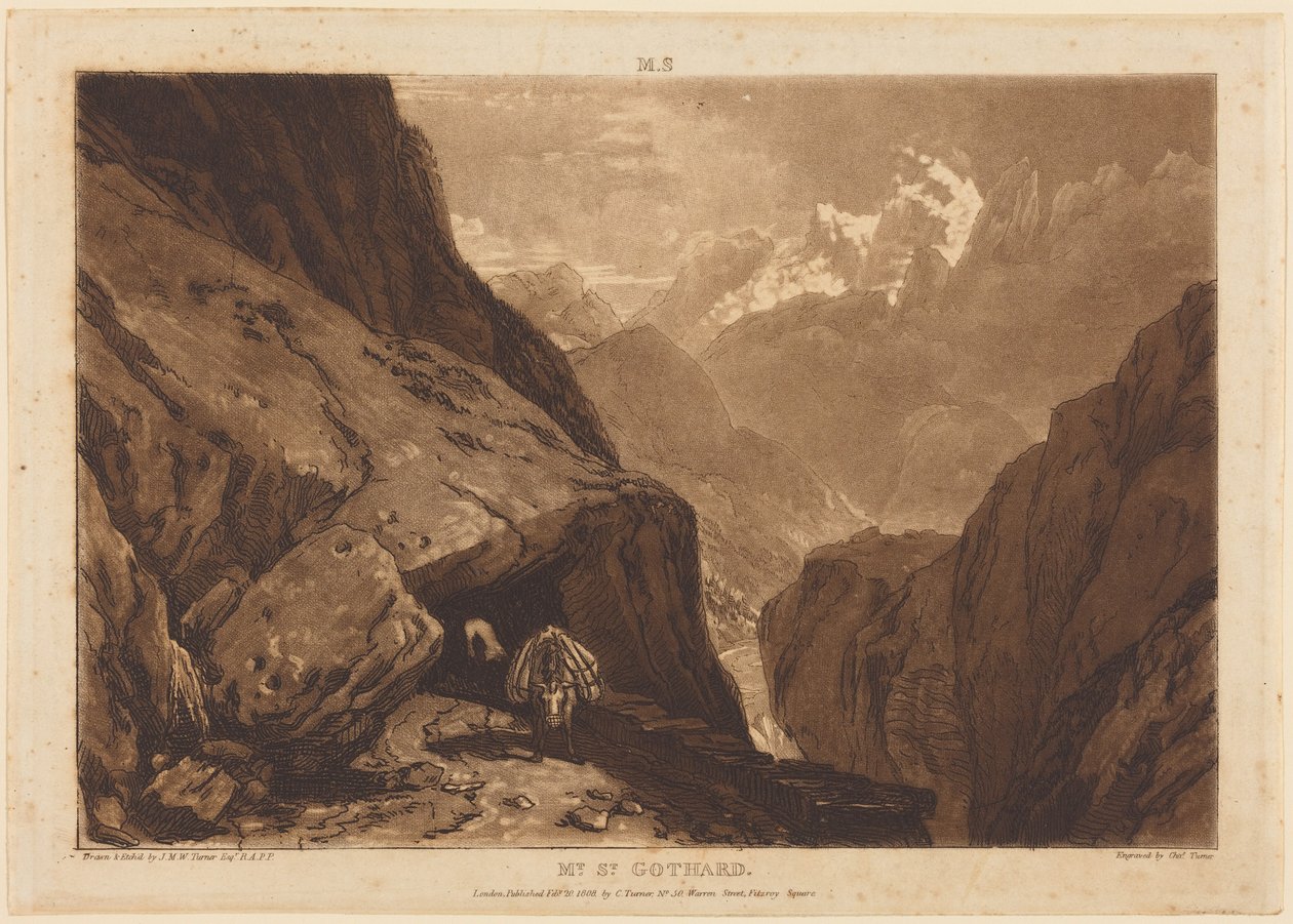 Sint-Gotthardpas door Joseph Mallord William Turner