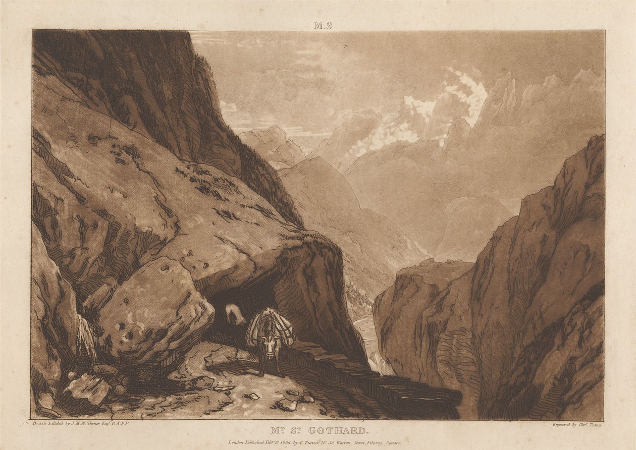 Sint-Gotthard door Joseph Mallord William Turner