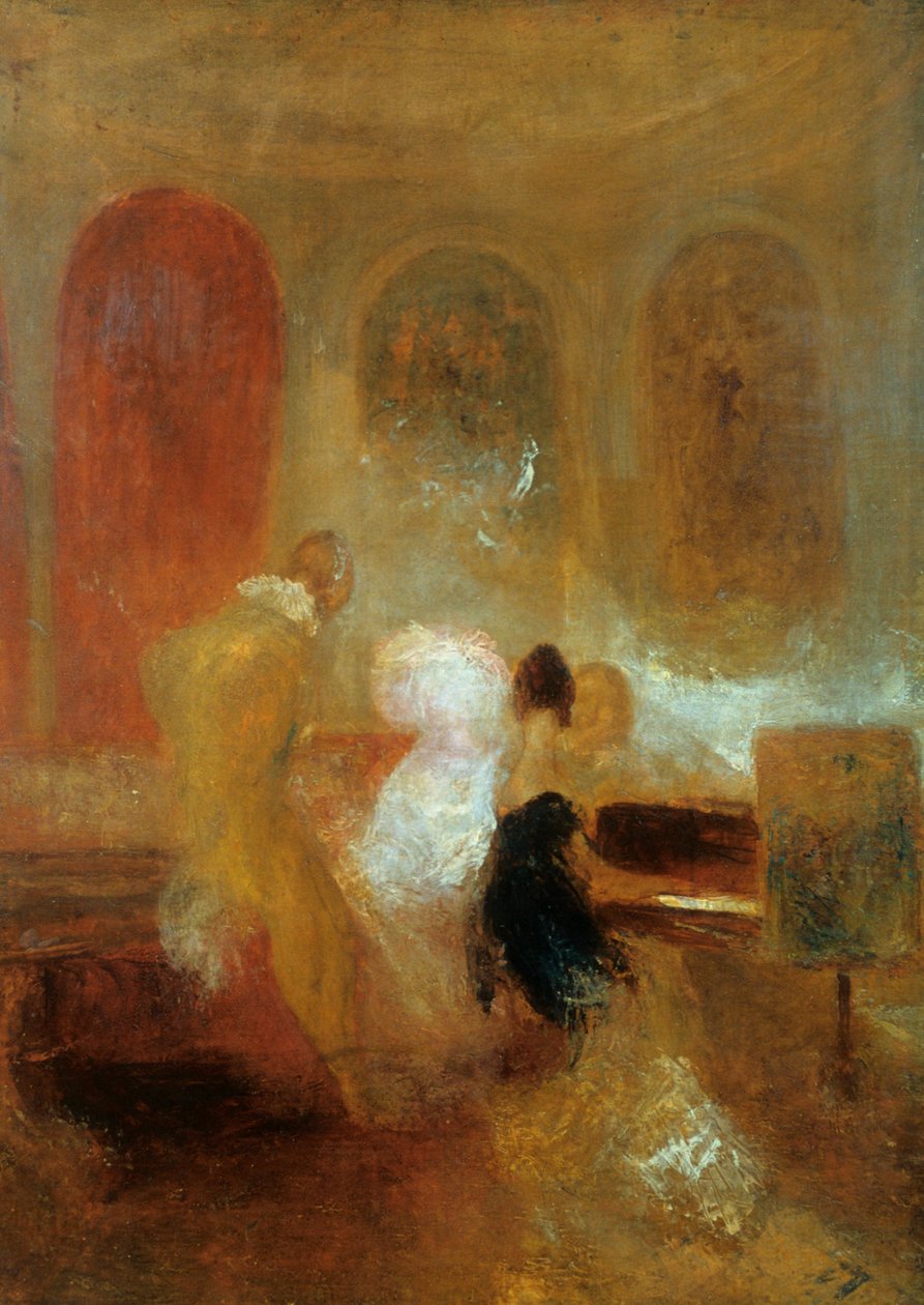 Muziekfeest, East Cowes Castle, ca. 1835 door Joseph Mallord William Turner