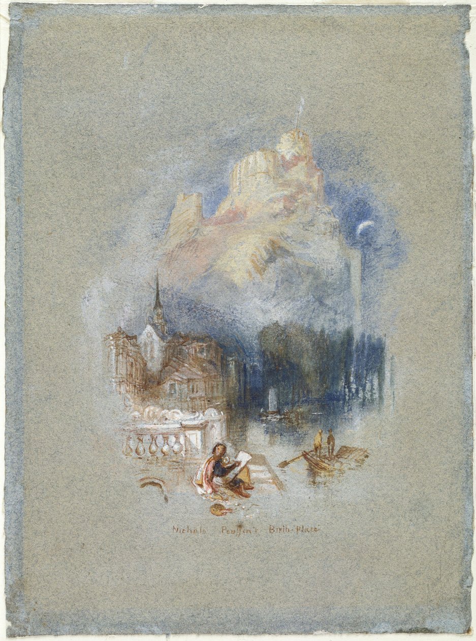 Geboorteplaats van Nicolas Poussin door Joseph Mallord William Turner