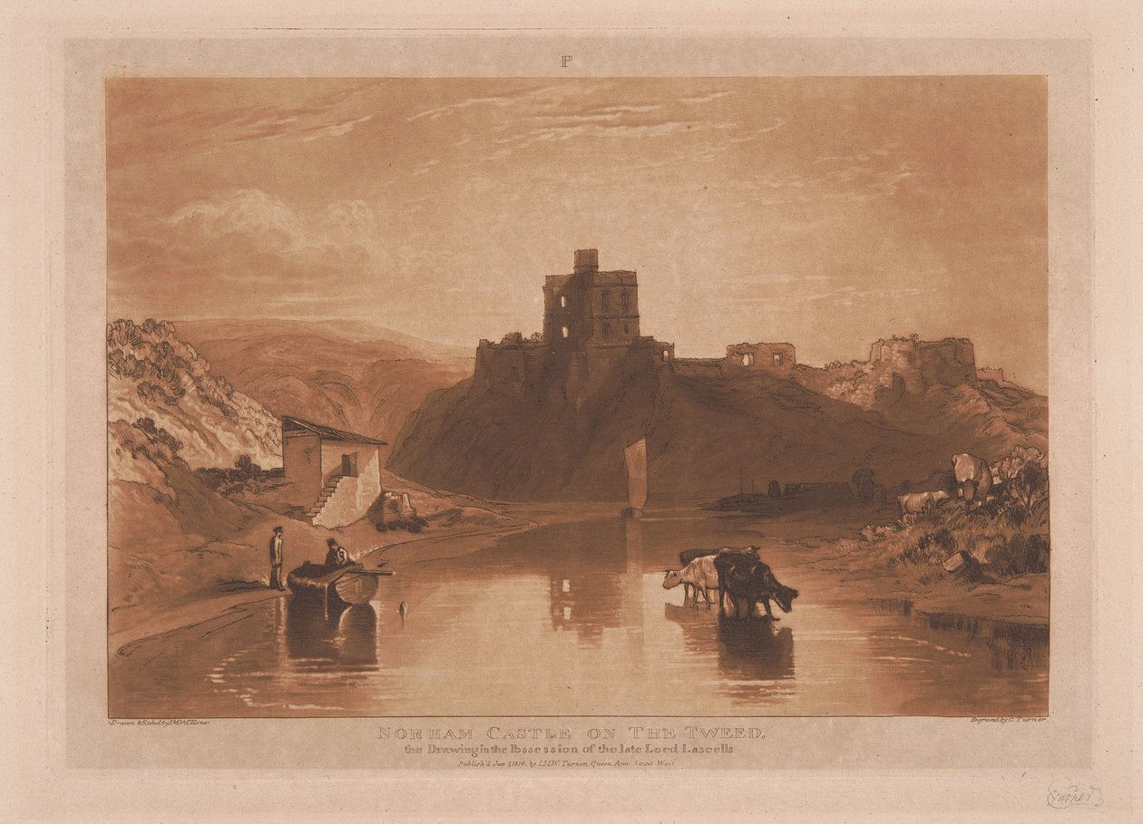 Kasteel Norham aan de Tweed door Joseph Mallord William Turner