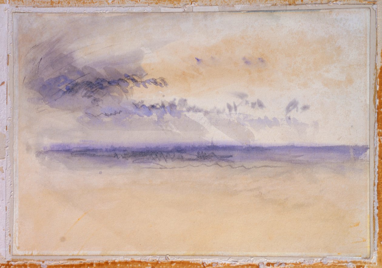 Voor de Kust: Zeegezicht en Wolken door Joseph Mallord William Turner