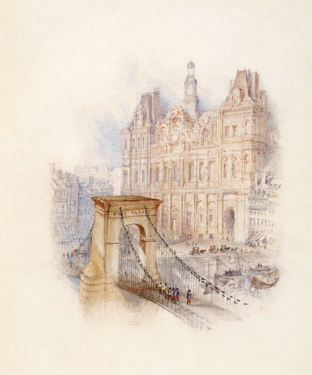 Parijs: Stadhuis door Joseph Mallord William Turner