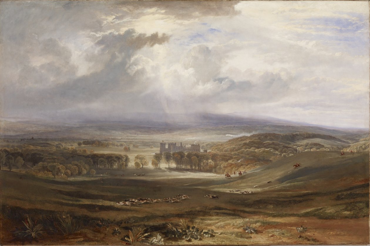 Kasteel Raby, de zetel van de graaf van Darlington door Joseph Mallord William Turner