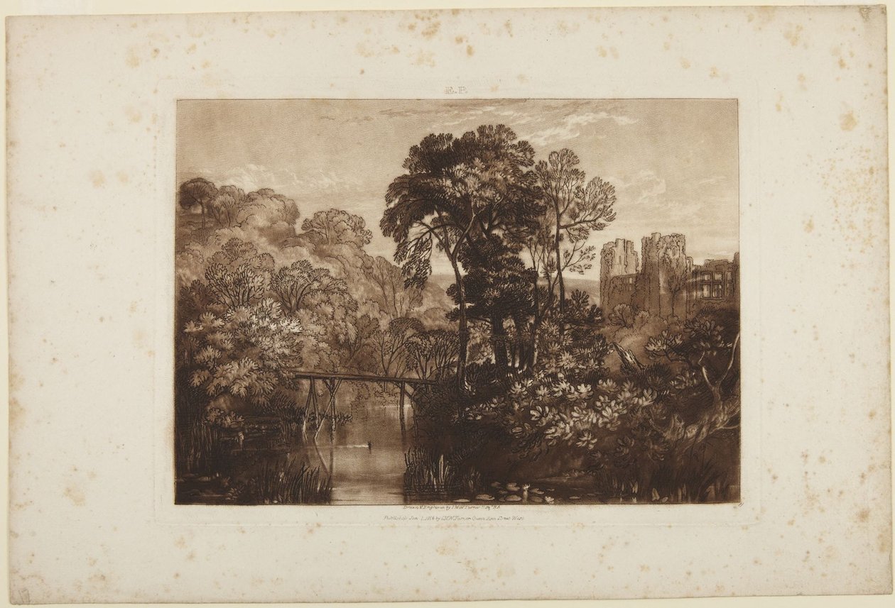 Raglan Castle door Joseph Mallord William Turner
