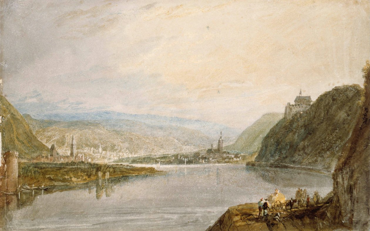 Remagen, Erpel en Linz door Joseph Mallord William Turner