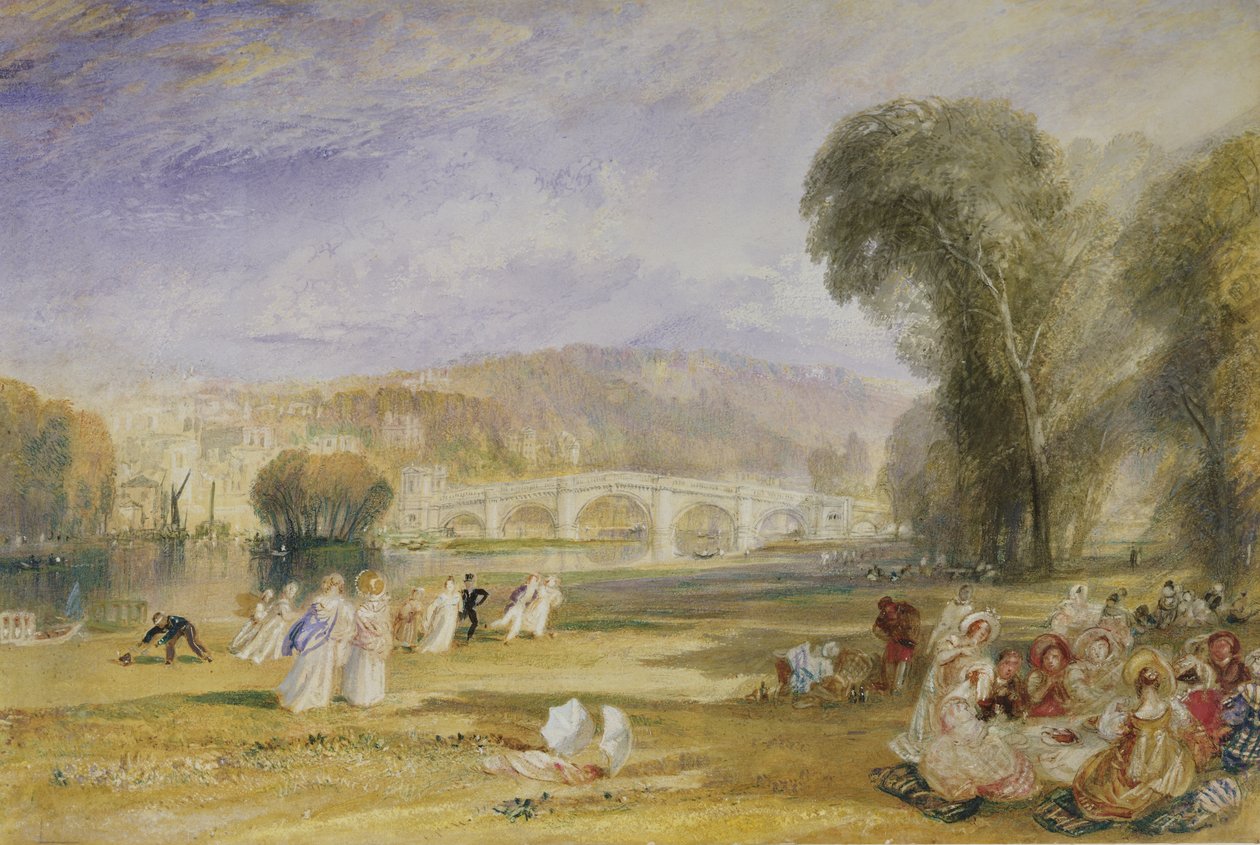Richmond Hill en brug, Surrey door Joseph Mallord William Turner