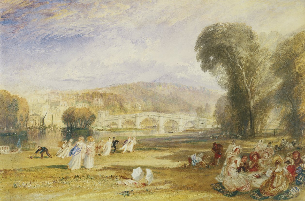 Richmond Hill en brug, Surrey, ca. 1831 door Joseph Mallord William Turner