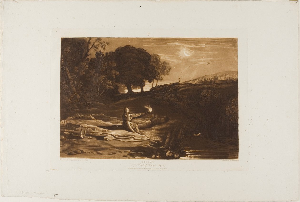 Rispah, blad 46 uit Liber Studiorum door Joseph Mallord William Turner