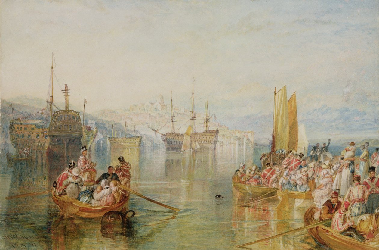 Saltash, Cornwall door Joseph Mallord William Turner
