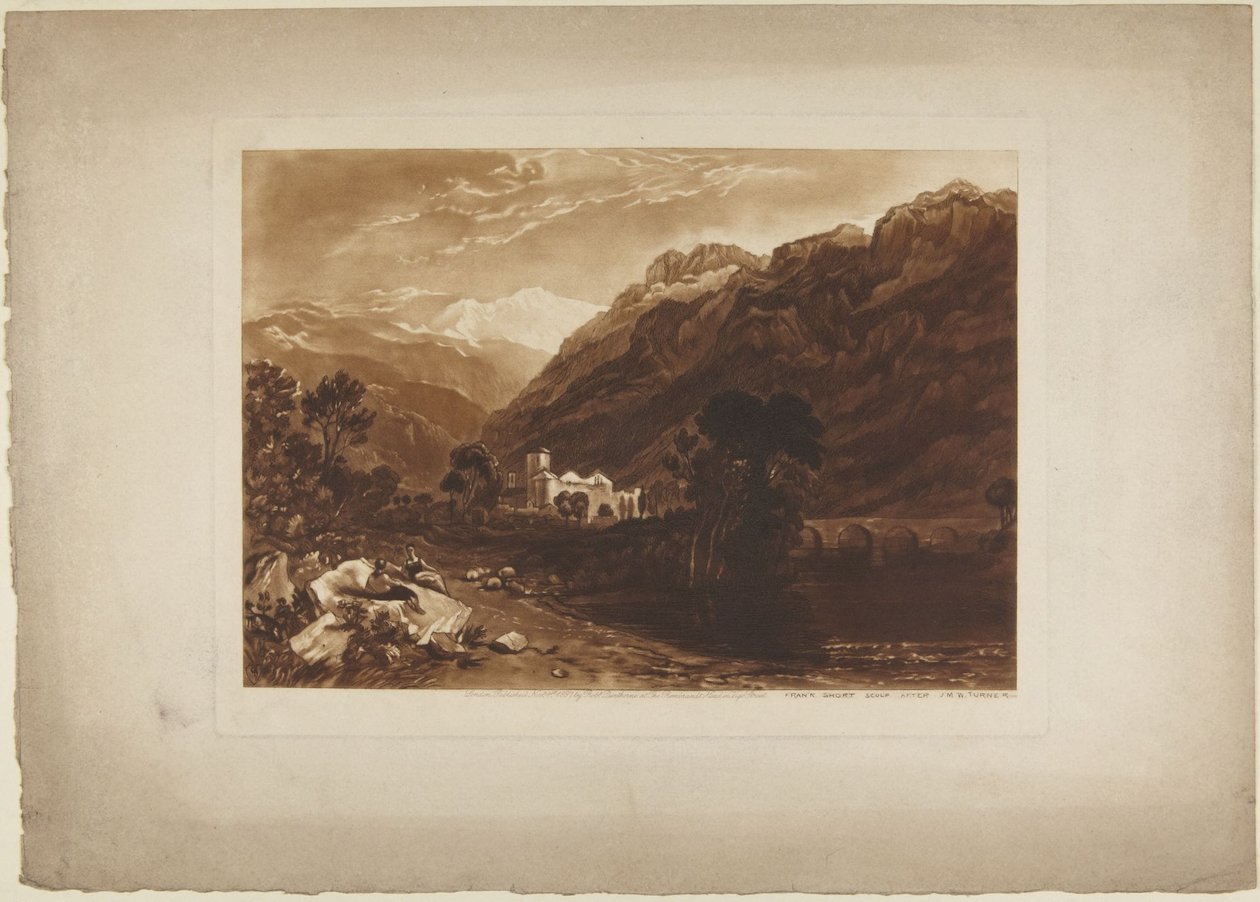 Taferel in de Alpen door Joseph Mallord William Turner