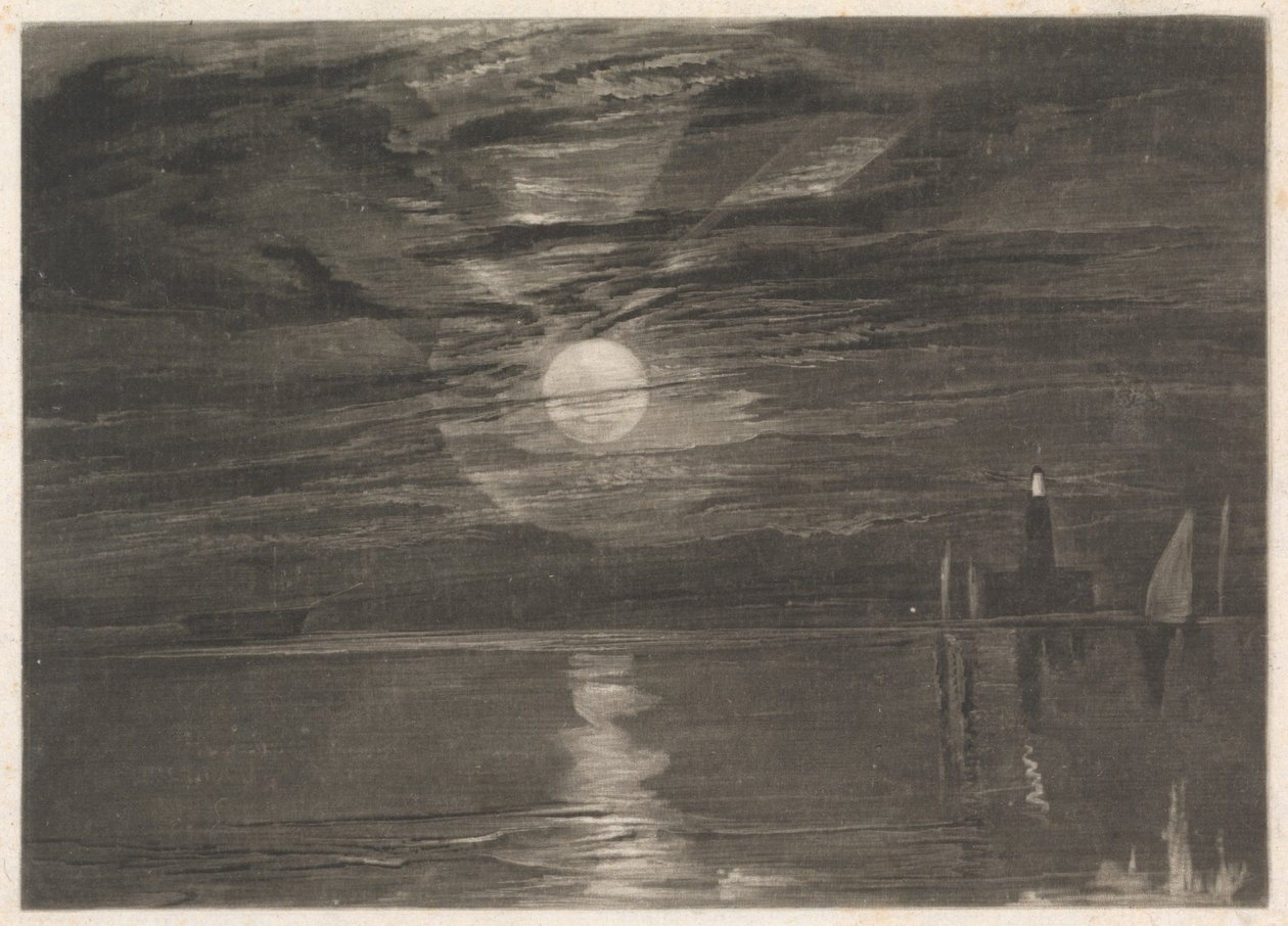 De vuurtoren van Shields door Joseph Mallord William Turner