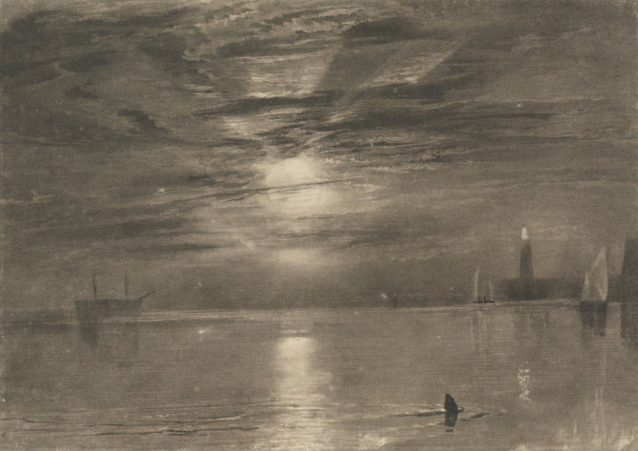 Vuurtoren van Shields door Joseph Mallord William Turner
