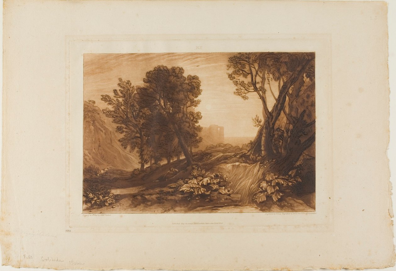 Eenzaamheid, plaat 53 uit Liber Studiorum door Joseph Mallord William Turner