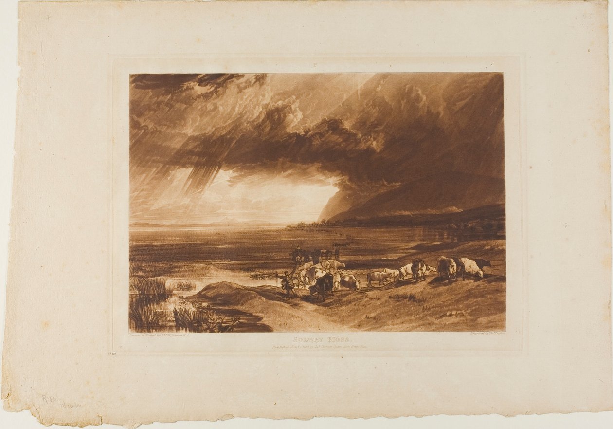 Solway Moss, plaat 52 uit Liber Studiorum door Joseph Mallord William Turner