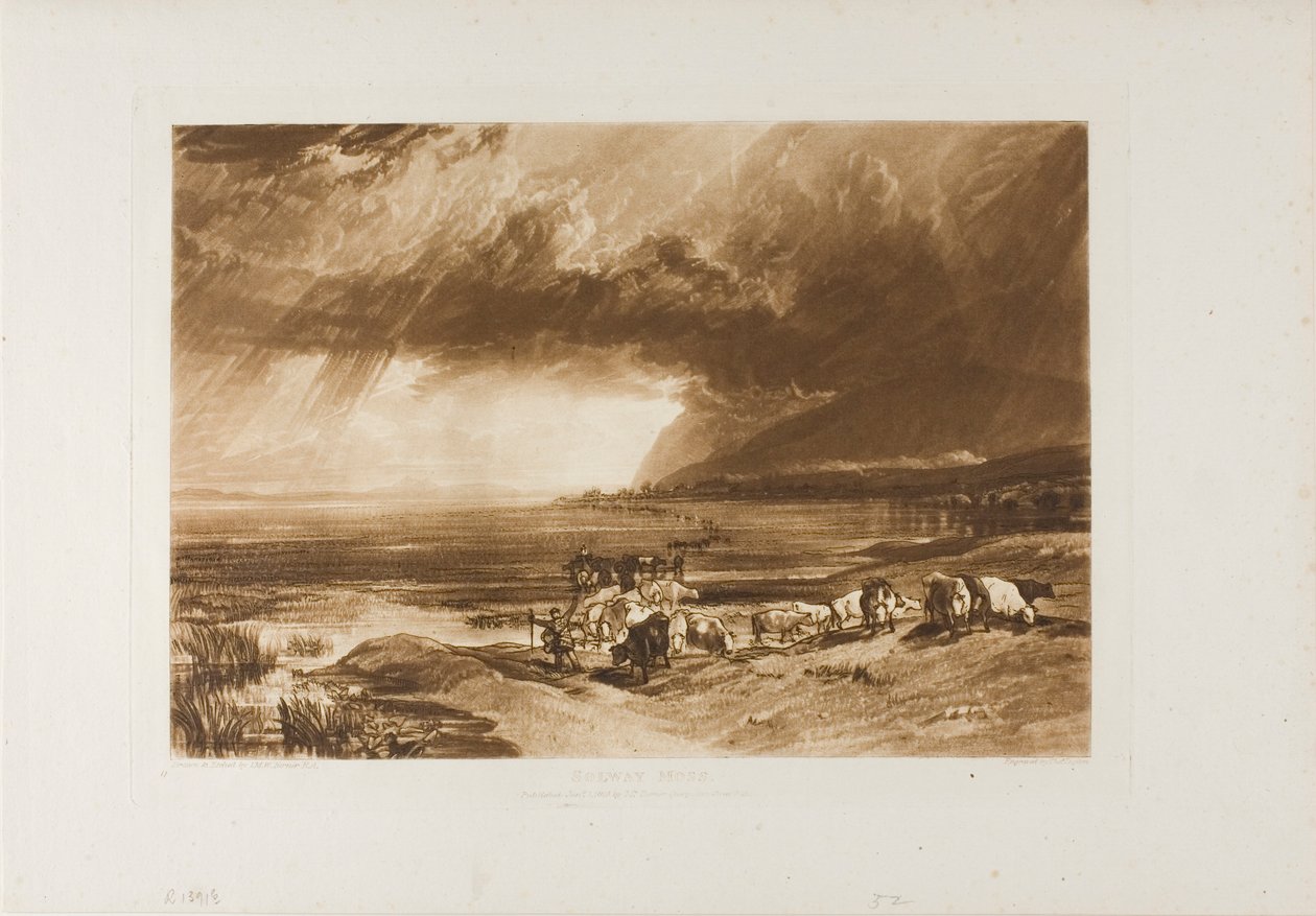 Solway Moss, plaat 52 uit Liber Studiorum door Joseph Mallord William Turner