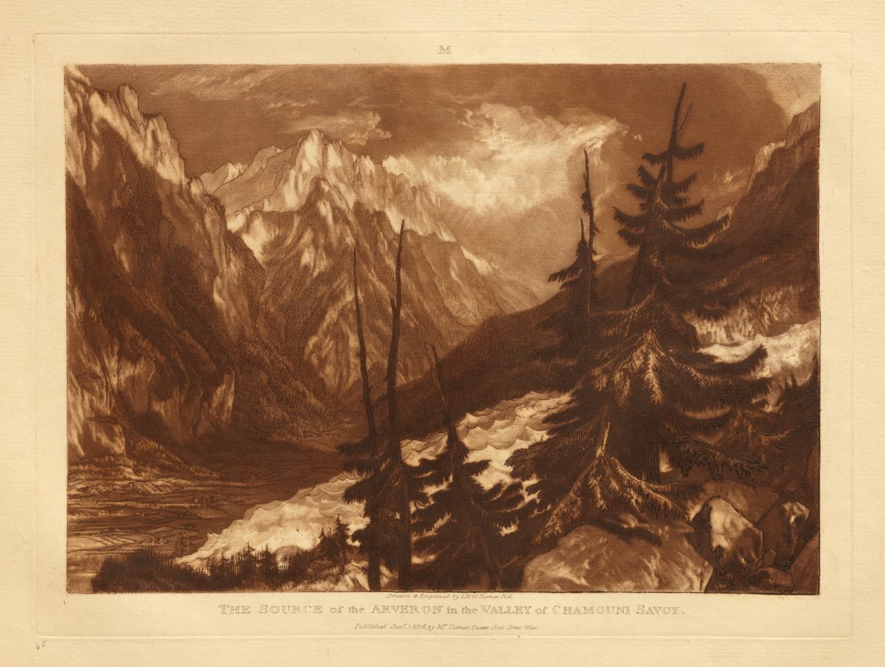 Bron van de Arveron door Joseph Mallord William Turner