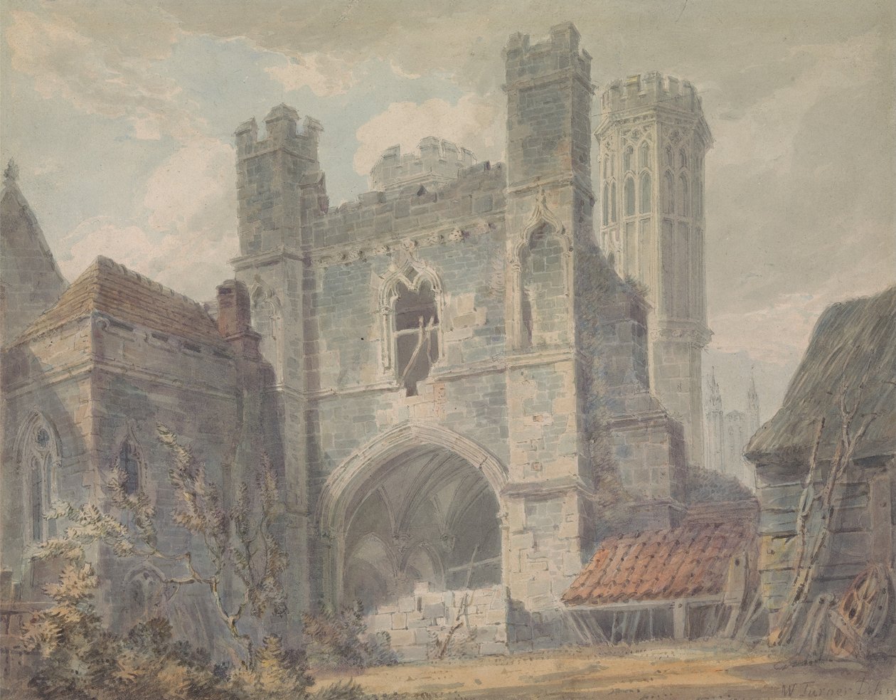 Sint-Augustinuspoort, Canterbury door Joseph Mallord William Turner