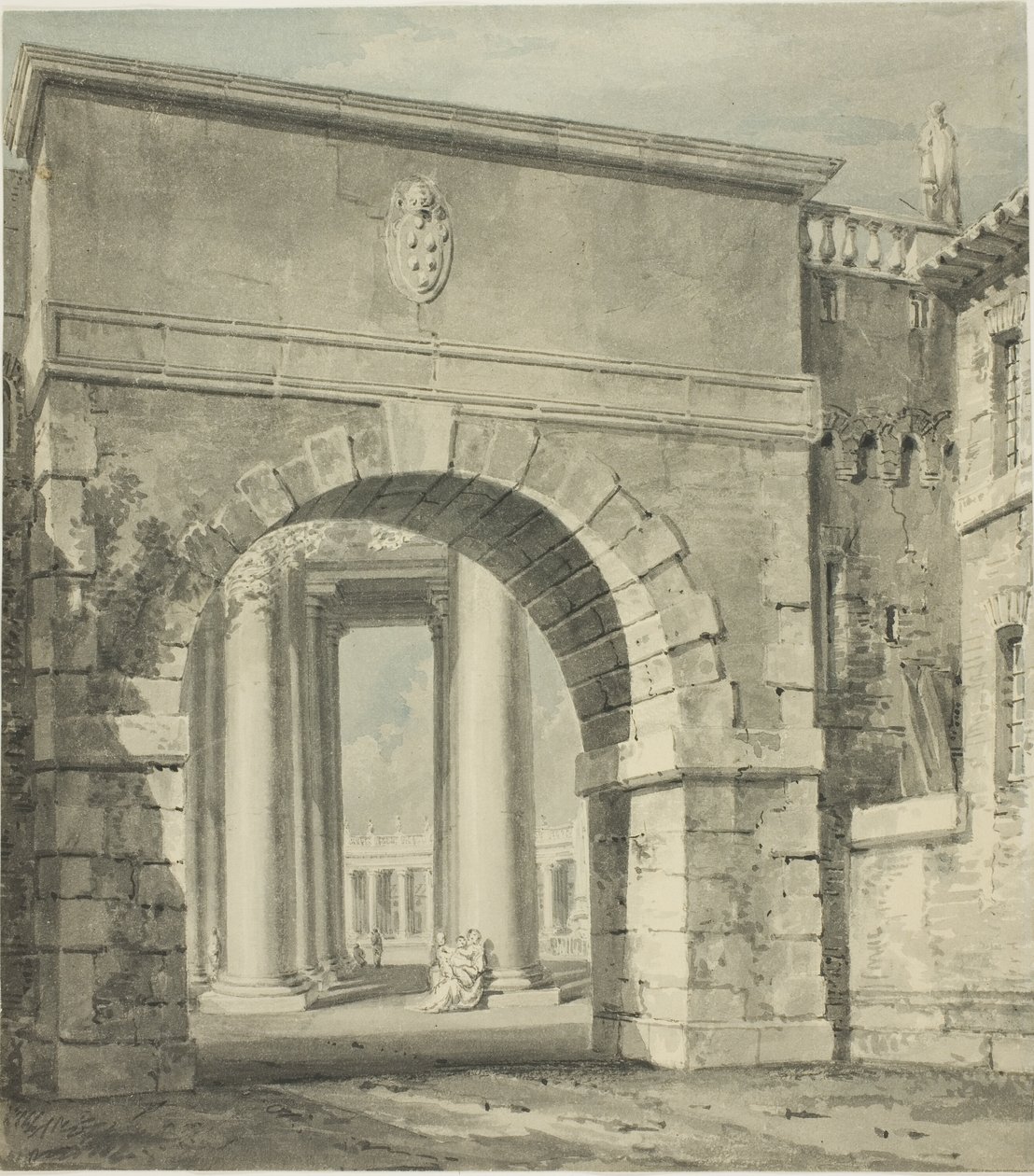 Sint Pieter gezien door de Porta Angelica door Joseph Mallord William Turner