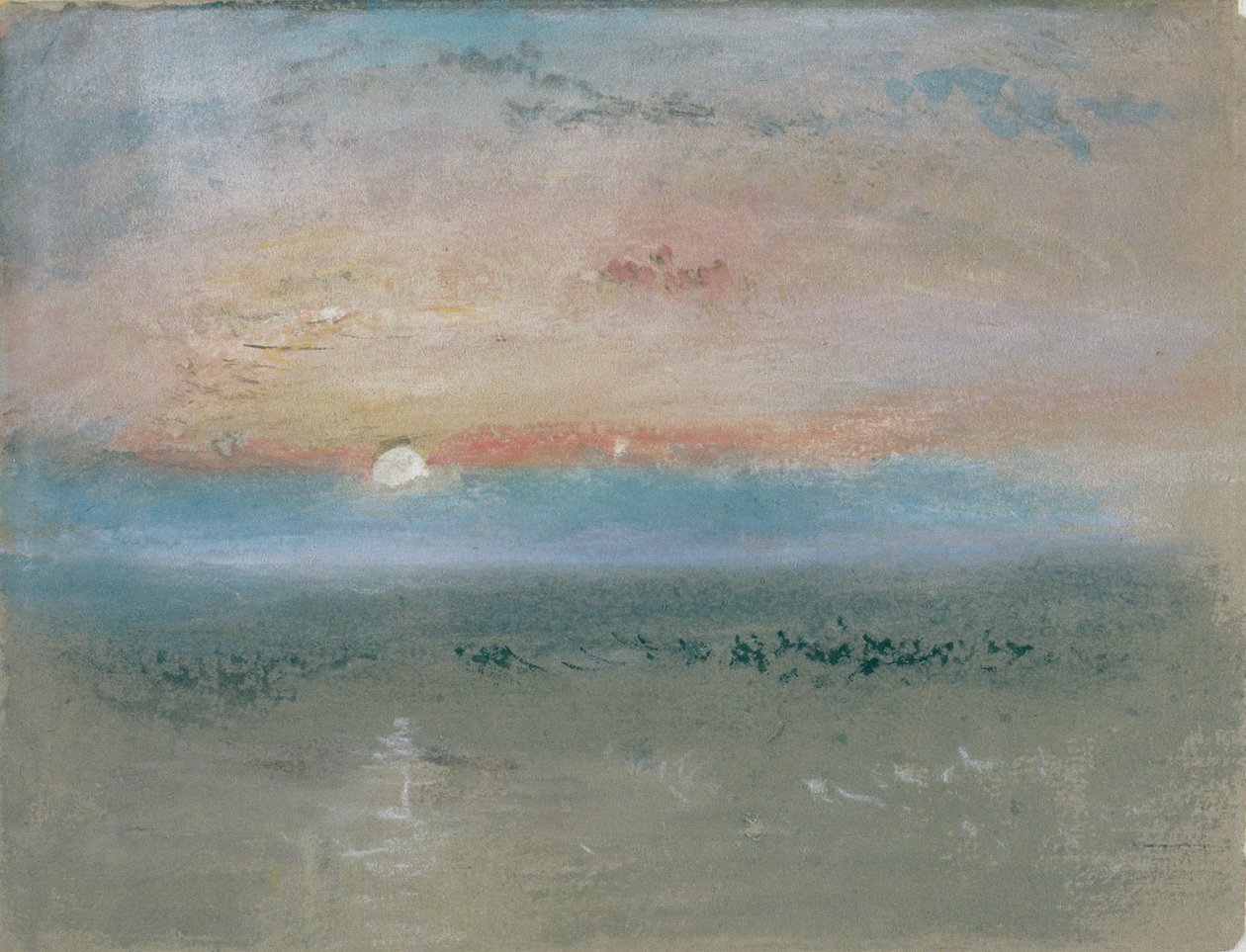 Zonsondergang, c.1830 door Joseph Mallord William Turner