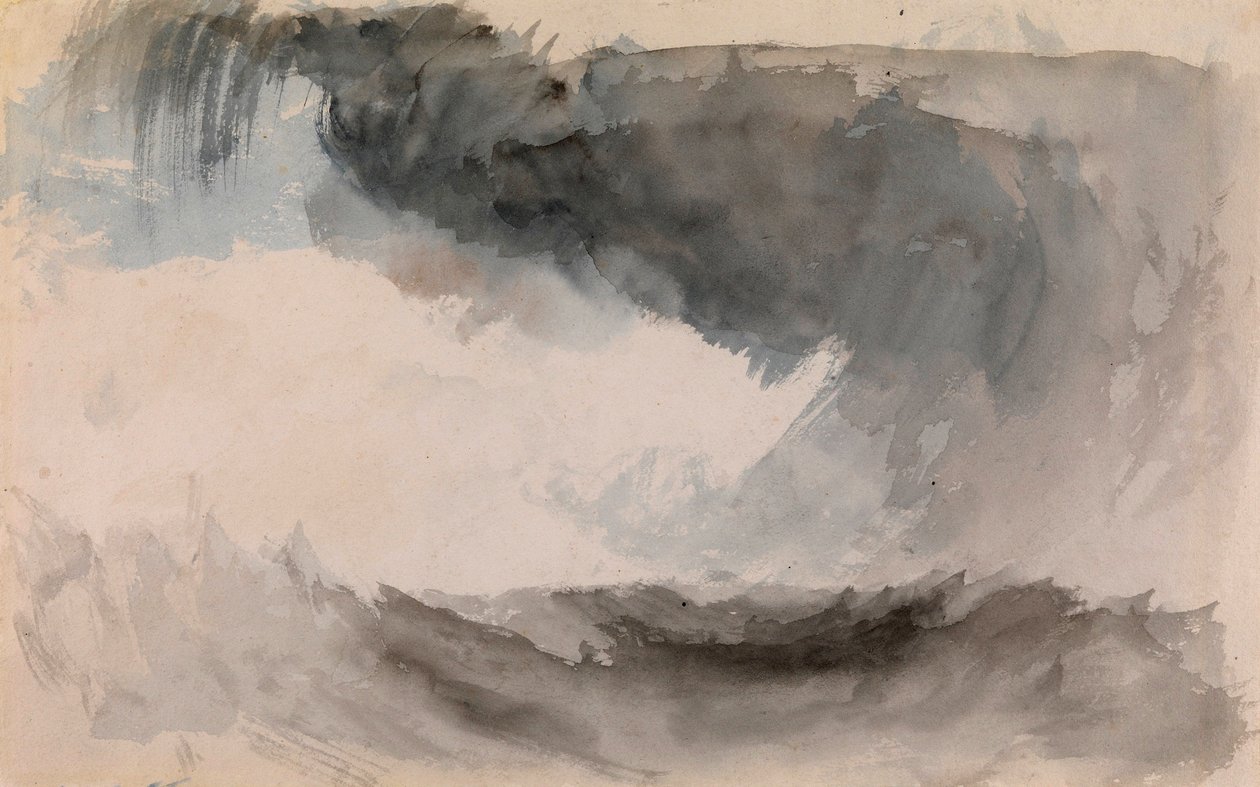 Storm op zee door Joseph Mallord William Turner