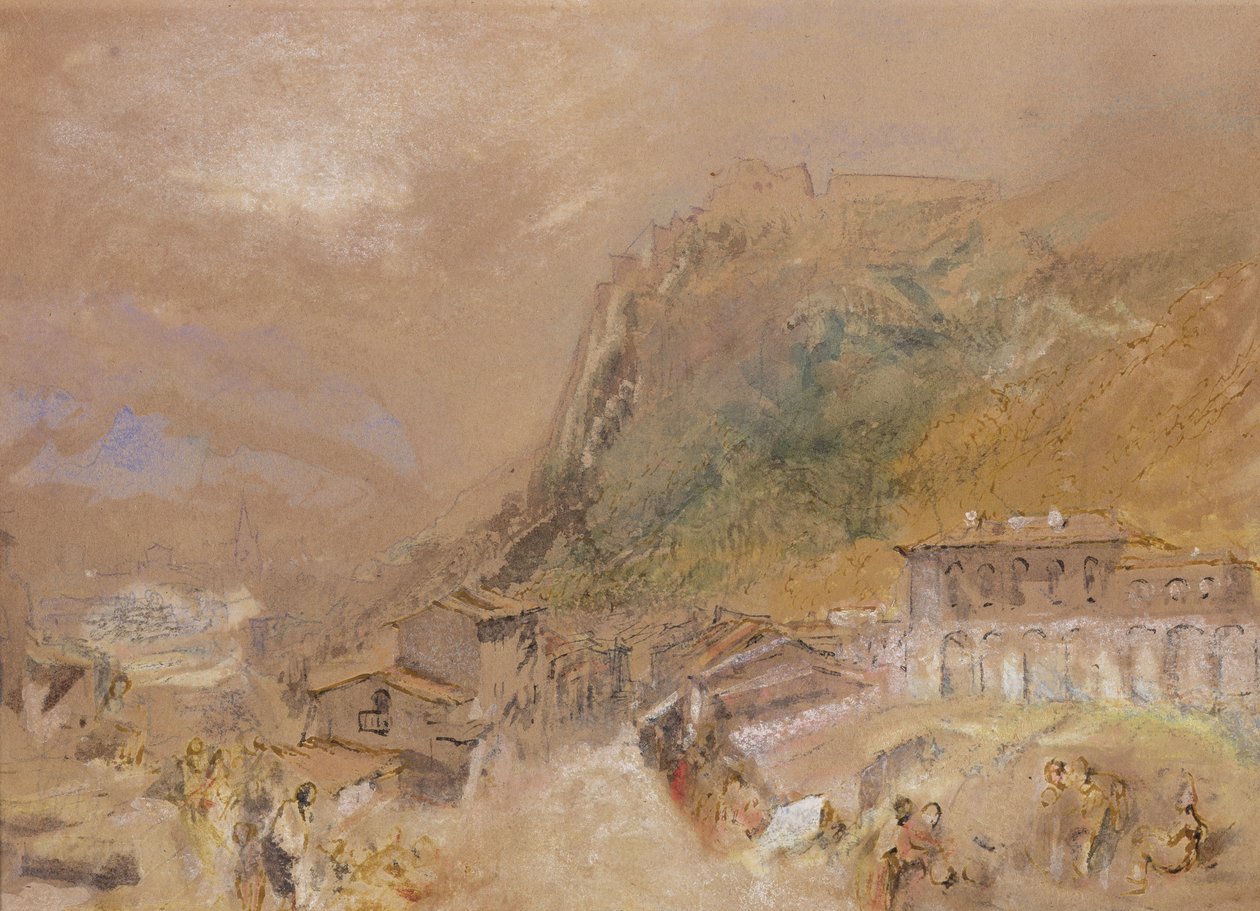 De Bastille in Grenoble, vanuit het dorp La Tronche, c.1836 door Joseph Mallord William Turner