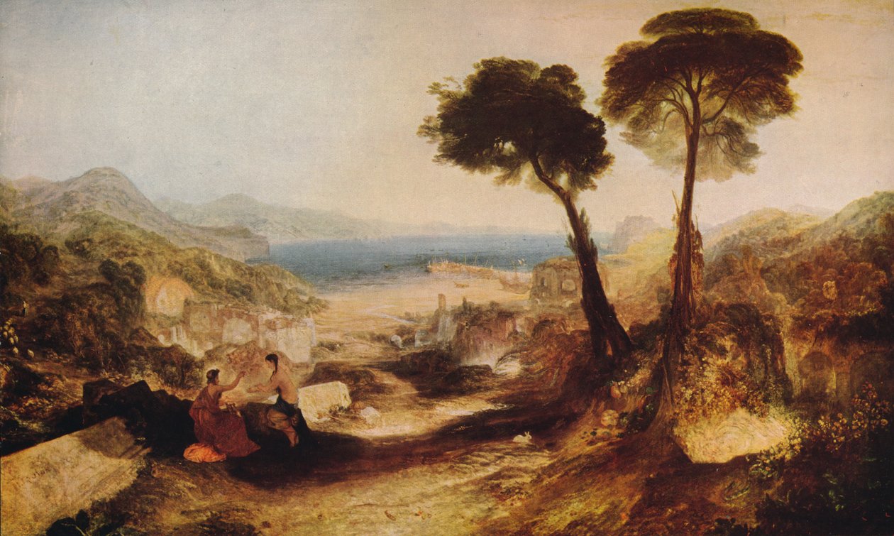 De Baai van Baiae, met Apollo en de Sibylle, c1823, c1915 door Joseph Mallord William Turner