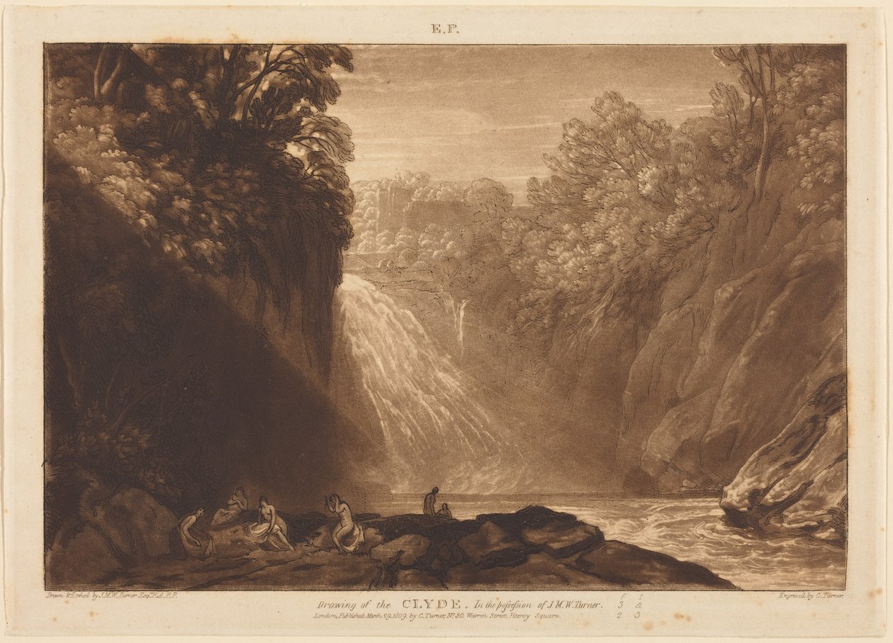 De val van de Clyde door Joseph Mallord William Turner