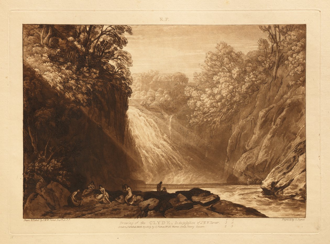 De val van de Clyde door Joseph Mallord William Turner