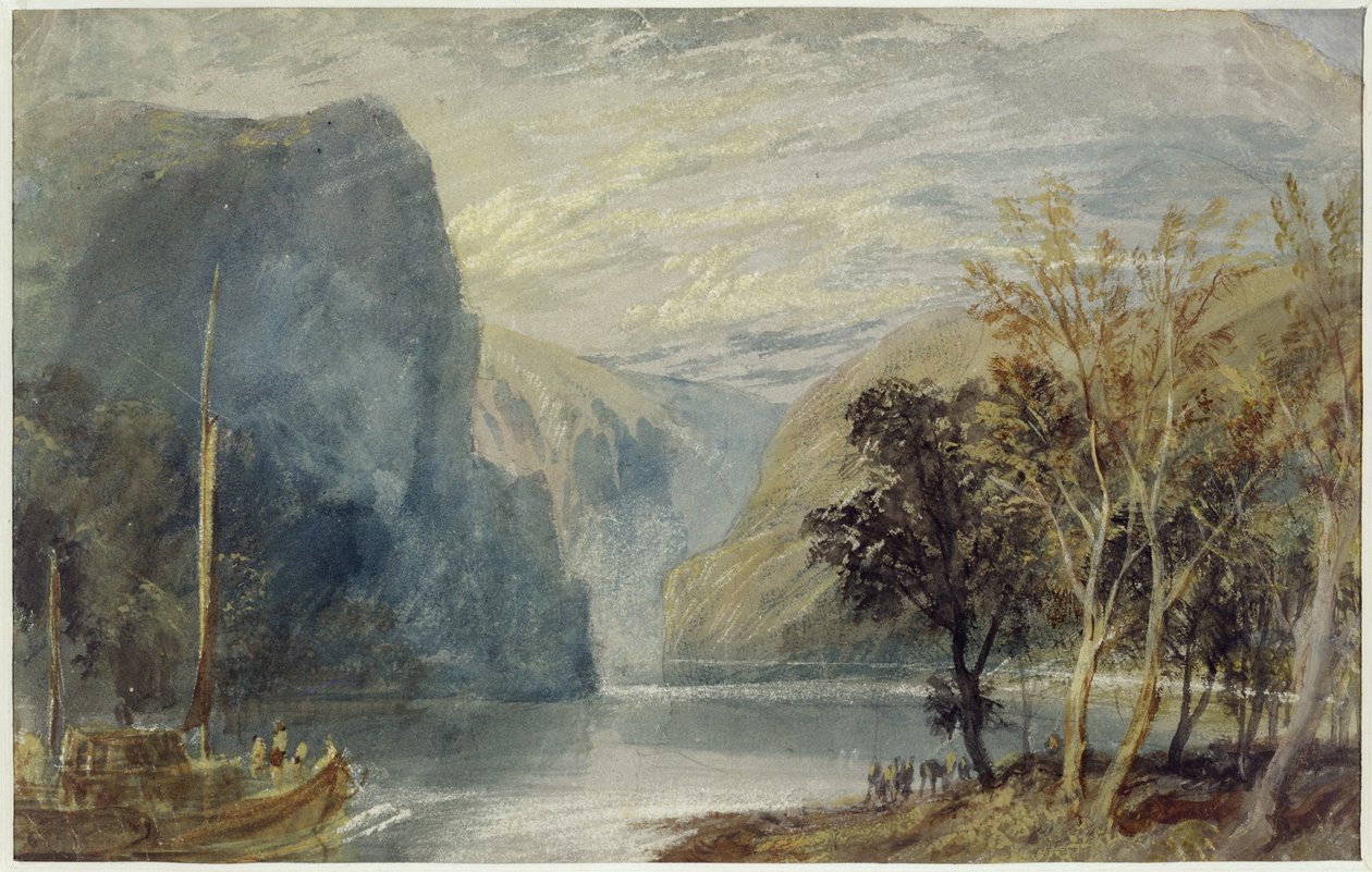 De Lorelei-rots, c.1817 door Joseph Mallord William Turner