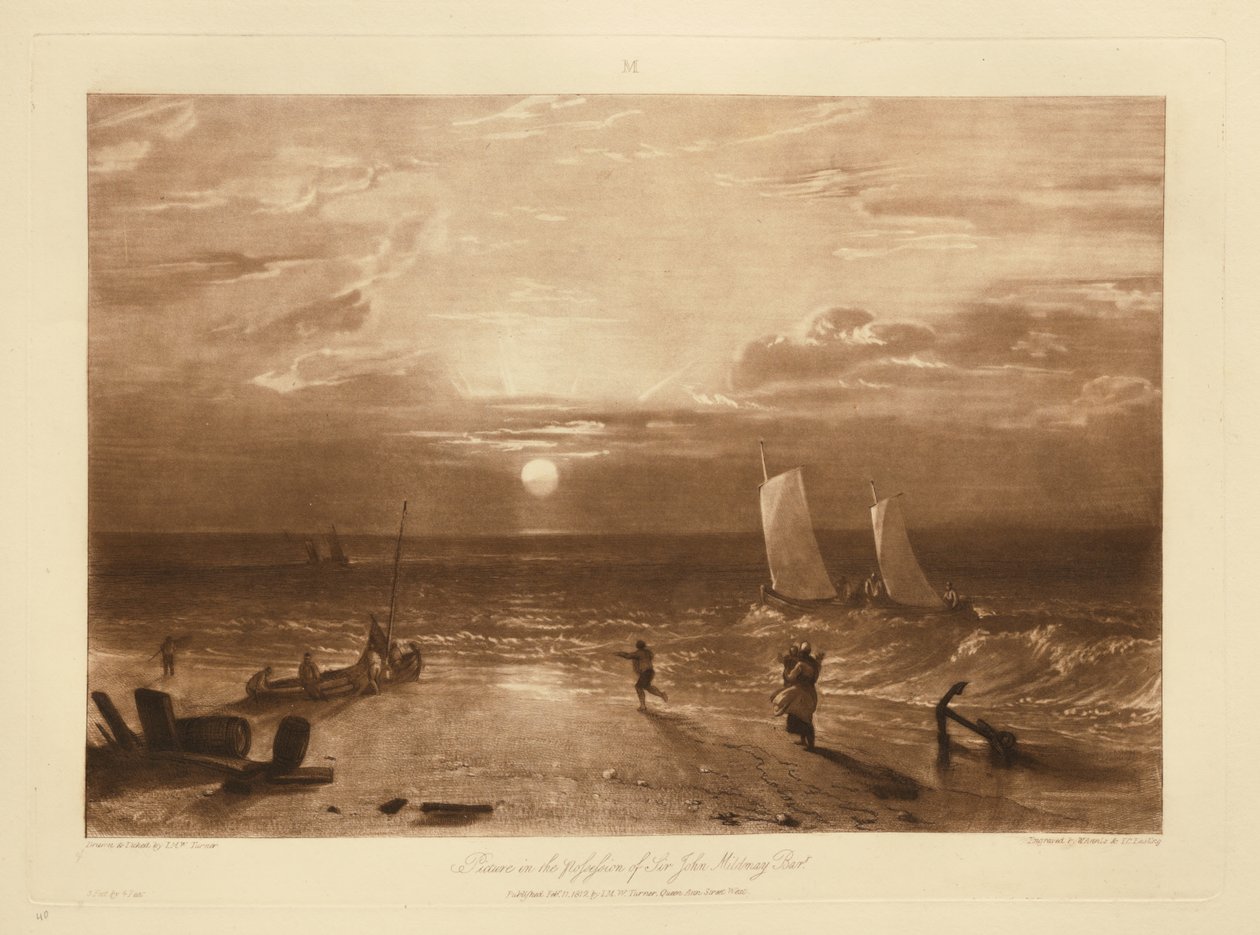 Het zeestuk van Mildmay door Joseph Mallord William Turner